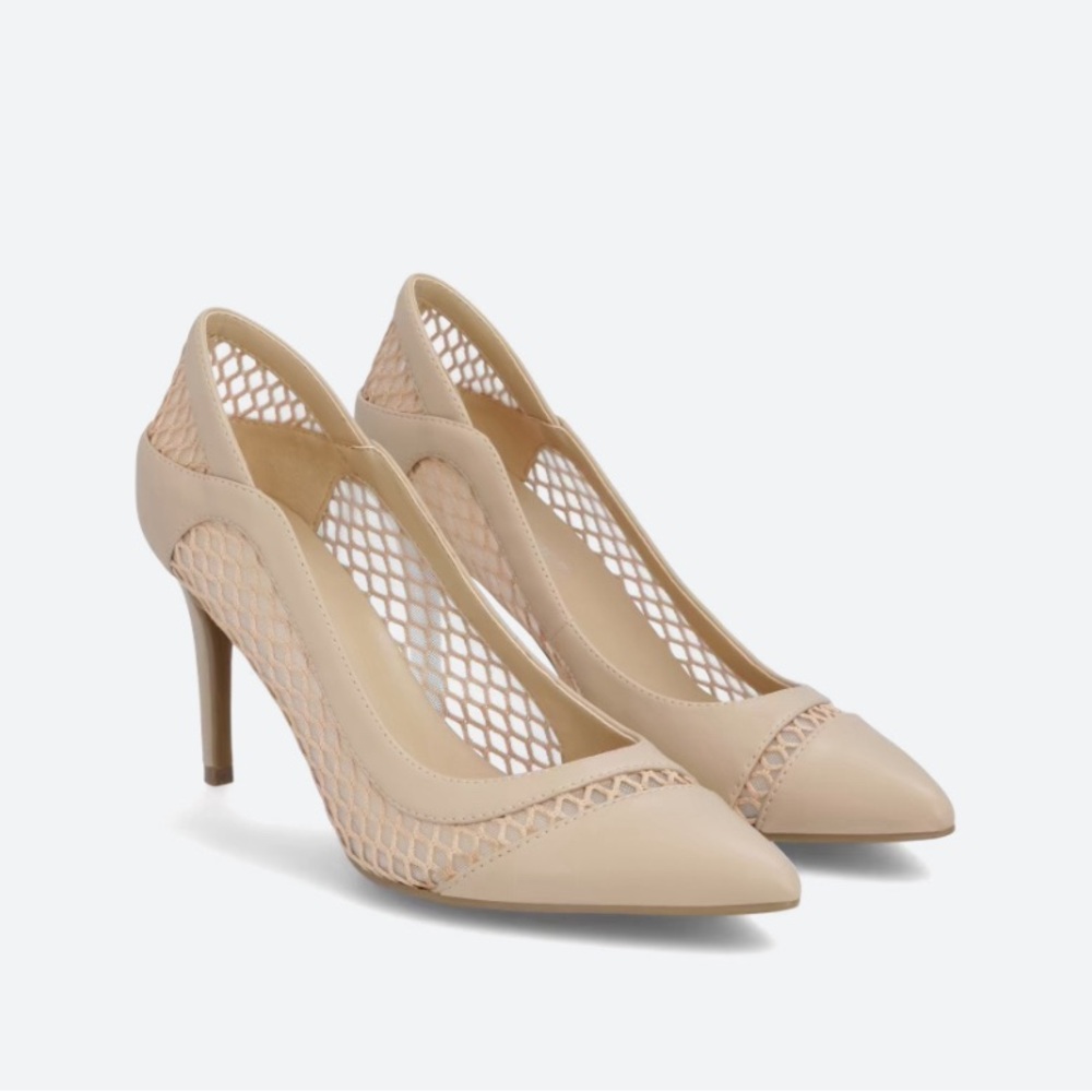 Taupe Marc Fisher Leather Pumps